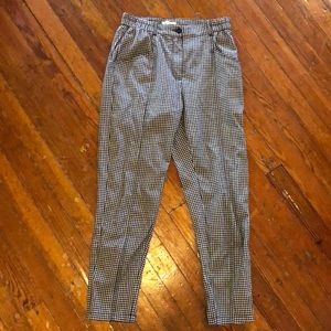 urban outfitters checkered pants, size 2